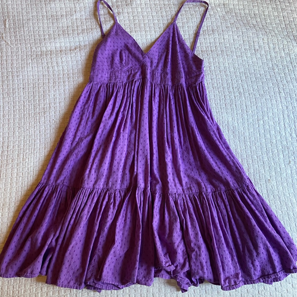 Purple Spaghetti Strap Dress